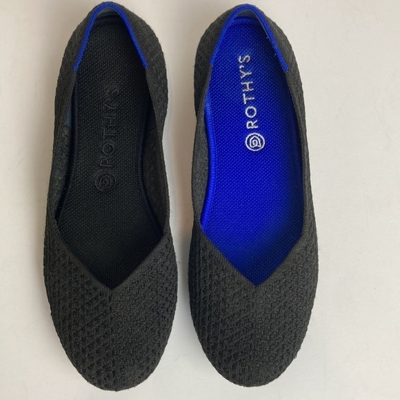 Rothy’s Honeycomb Black Ballet Flats Size 10.5 Discontinued Retired Rare Travel - Picture 6 of 15